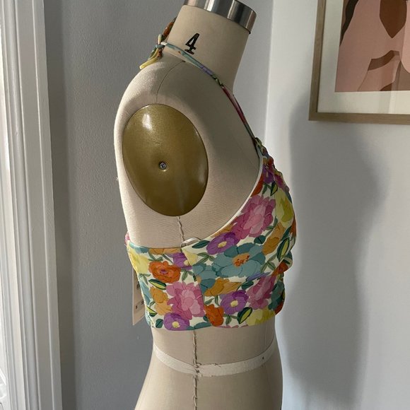 ZARA Floral Printed Crop Top | US S | NWT - Picture 5 of 6